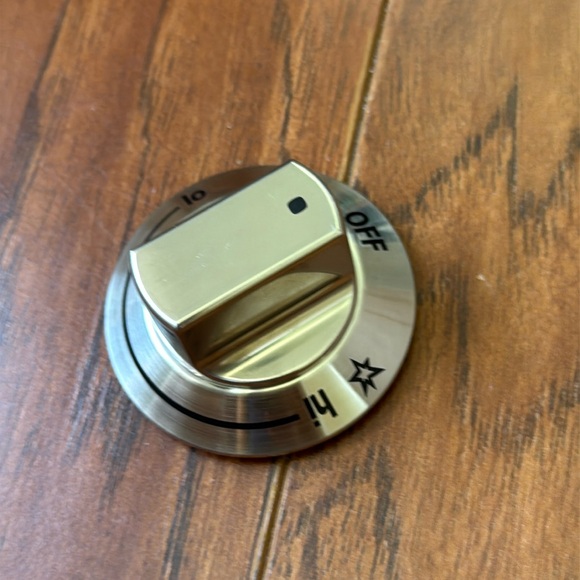 NWOT 318242275 Range Surface Burner Knob Gas Control Assembly Metal 1PC, Silver - Picture 2 of 6